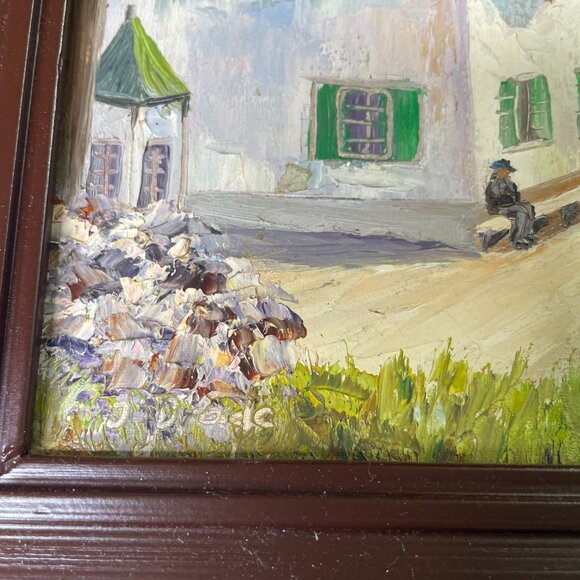 Vintage German Landscape Oil Painting Signed J Brade of Munchen Framed Art B c u - Picture 3 of 5